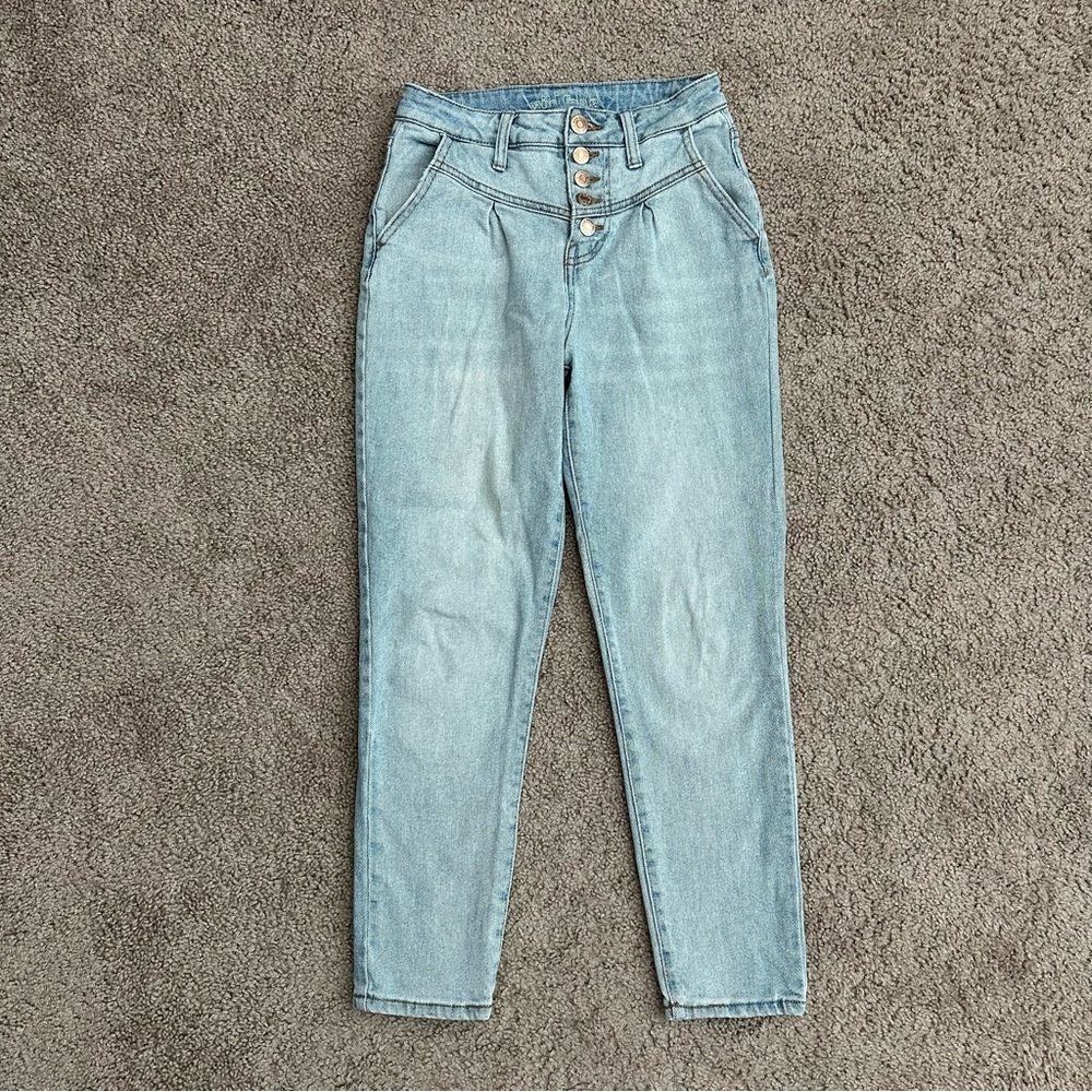 Wild Fable Jeans Womens Size 0 Denim Pleated Tapered